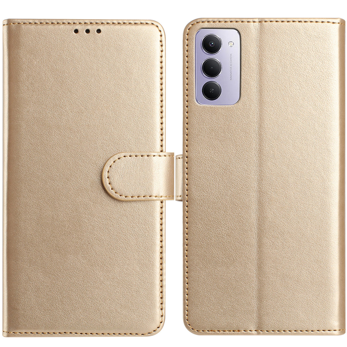Xiaomi Redmi 15 4G (EU) (171mm) Plånboksfodral med stativ, PU-läder, fällbart skydd med 8 kortplatser