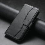 For Xiaomi Redmi 15 4G (EU) (171mm) Stand Case PU Leather Wallet Phone Cover S Shape Stitching Design with Strap