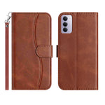 For Xiaomi Redmi 15 4G (EU) (171mm) Stand Case PU Leather Wallet Phone Cover S Shape Stitching Design with Strap