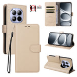 For Xiaomi Redmi Note 15 Pro 5G (Global) Case RFID Blocking 3 Card Slots PU Leather Phone Cover with Wrist Strap