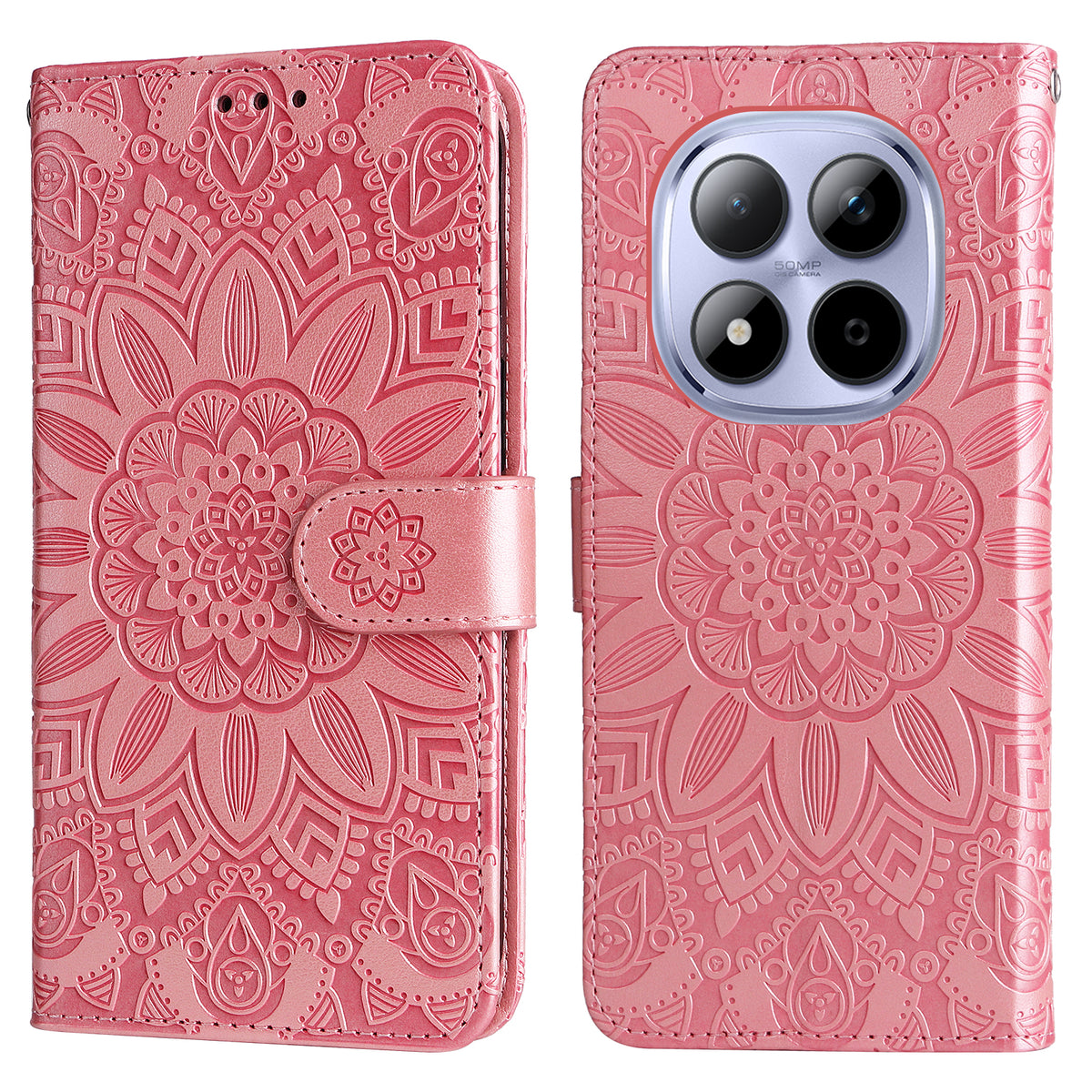 For Xiaomi Redmi Note 15 Pro 5G (Global) Case Sunflower Imprint Leather Wallet Phone Cover