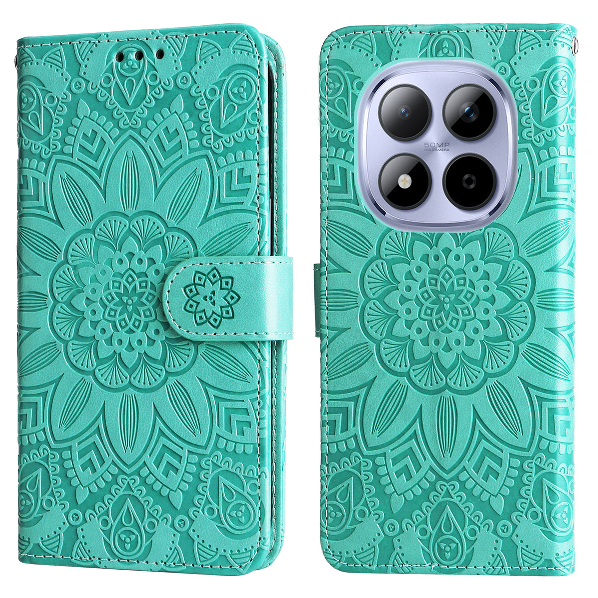 For Xiaomi Redmi Note 15 Pro 5G (Global) Case Sunflower Imprint Leather Wallet Phone Cover