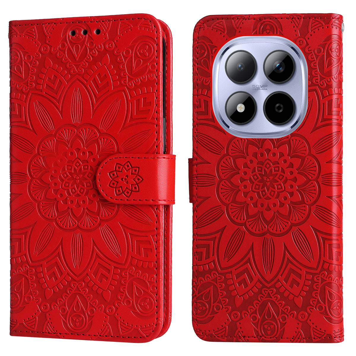 For Xiaomi Redmi Note 15 Pro 5G (Global) Case Sunflower Imprint Leather Wallet Phone Cover