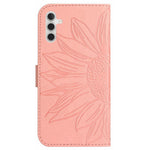 Samsung Galaxy A13 5G / A04s 4G (164,7 mm) PU-læderetui med stand, skulderrem, standfunktion og solsikkemønster