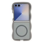 For Samsung Galaxy Z Flip7 5G Magnetic Case TPU + PC Phone Back Cover Skin Touch Wave Shape