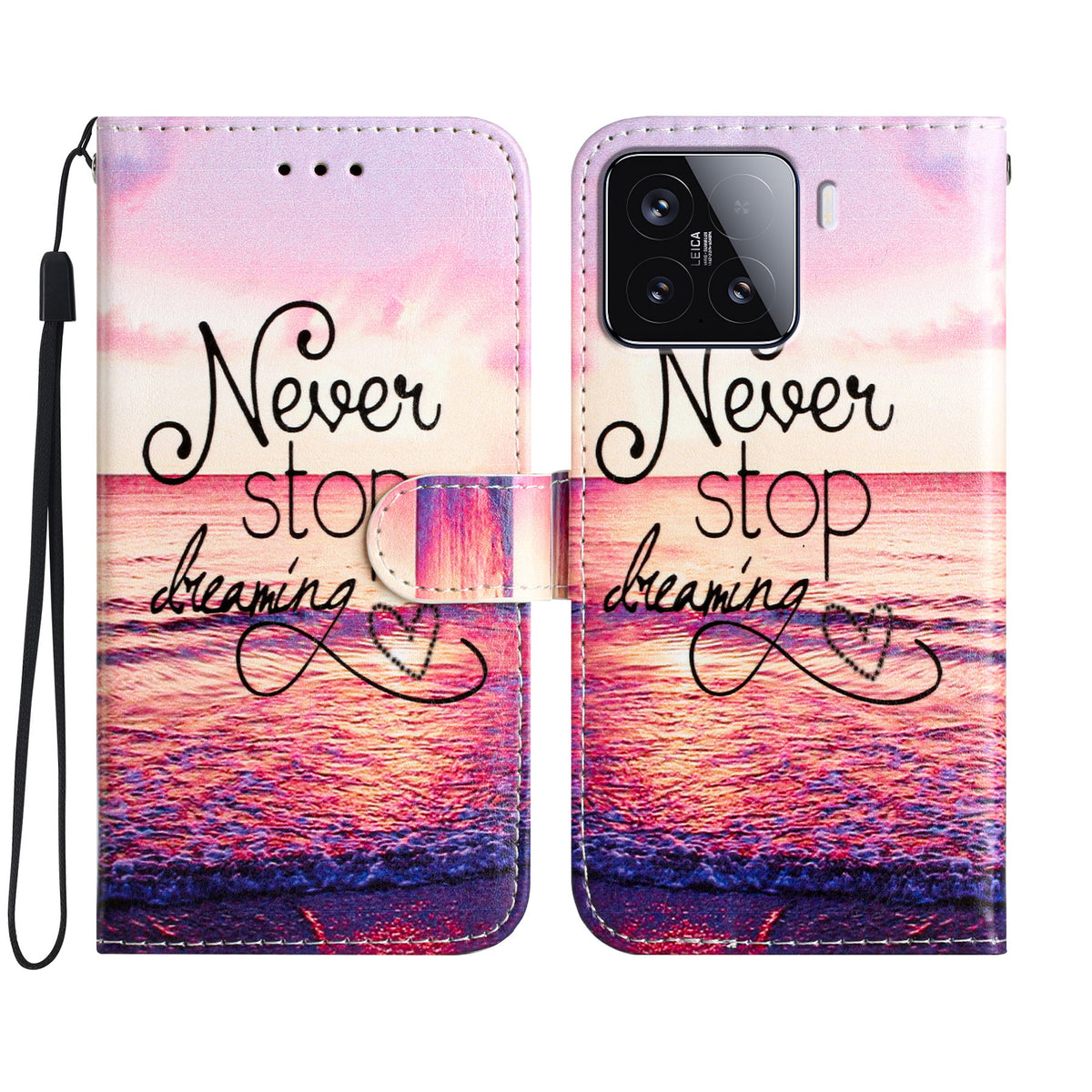 For Xiaomi 15T Wallet Case  Printed Pattern PU Leather Stand Phone Cover with Strap