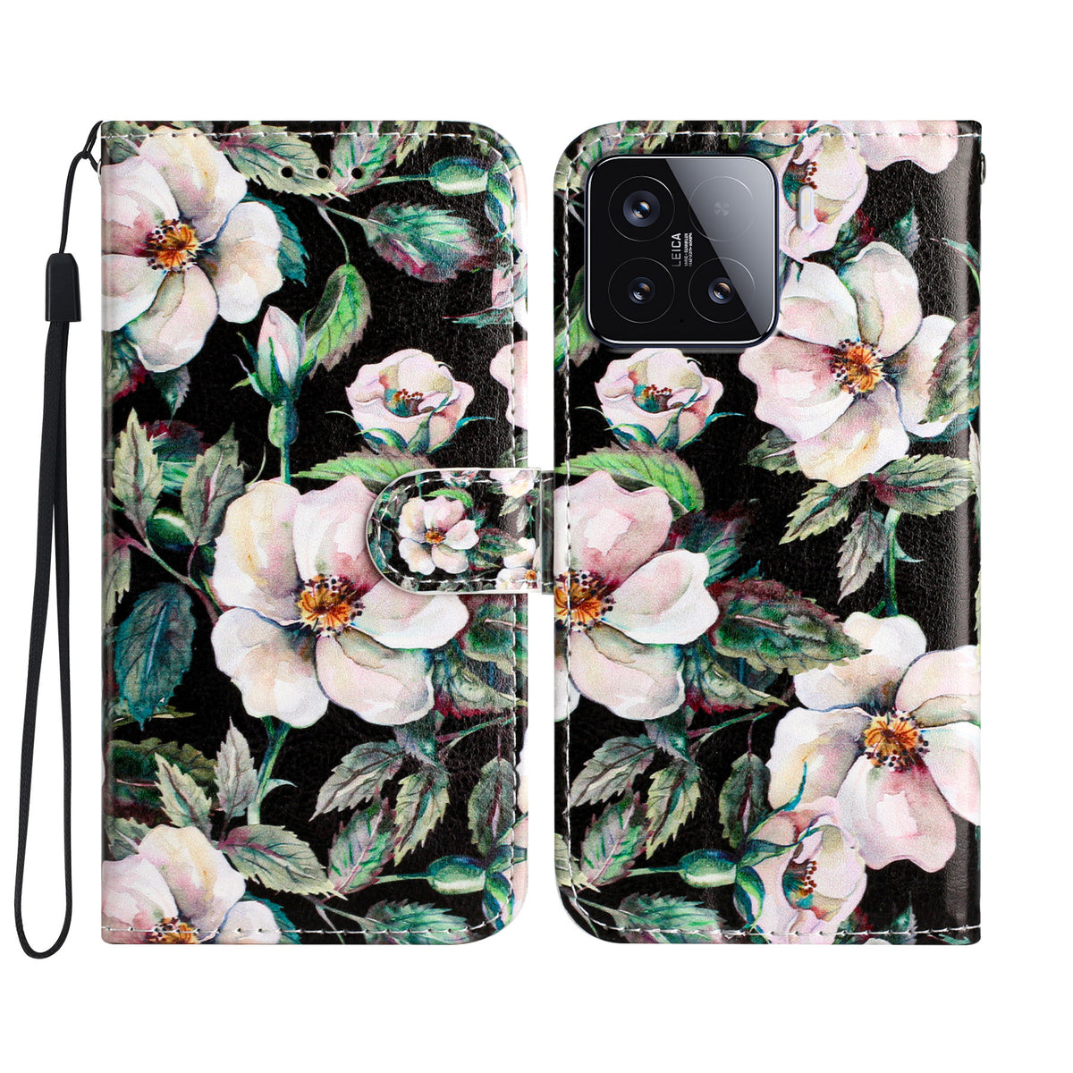 For Xiaomi 15T Wallet Case  Printed Pattern PU Leather Stand Phone Cover with Strap