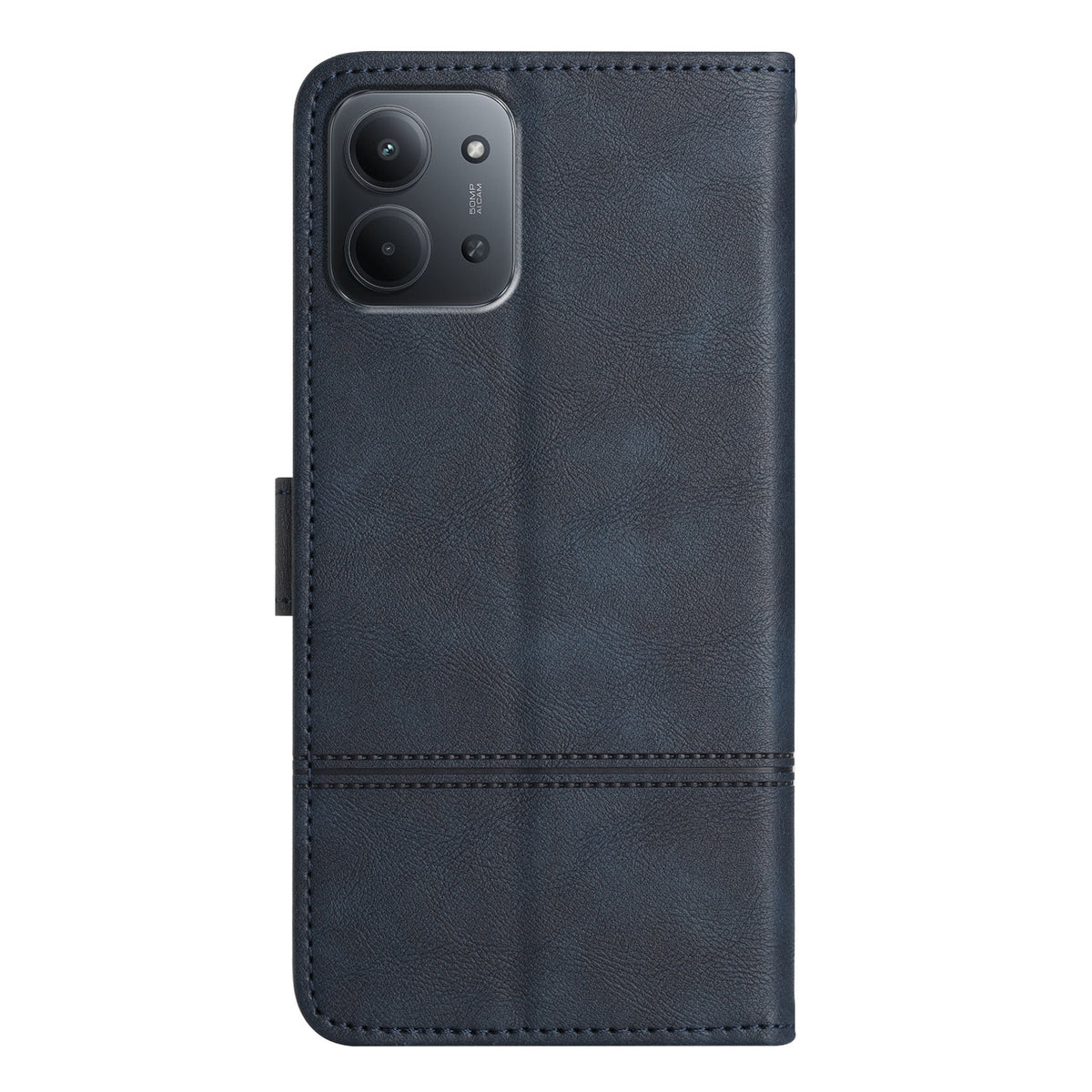 For Xiaomi Redmi 15C 4G (Global) (171mm) Wallet Case Line Imprinted Cowhide Texture PU Leather Phone Cover