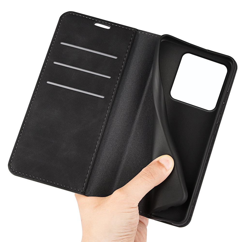 For Xiaomi 15T Case Skin Touch Leather Wallet Phone Cover
