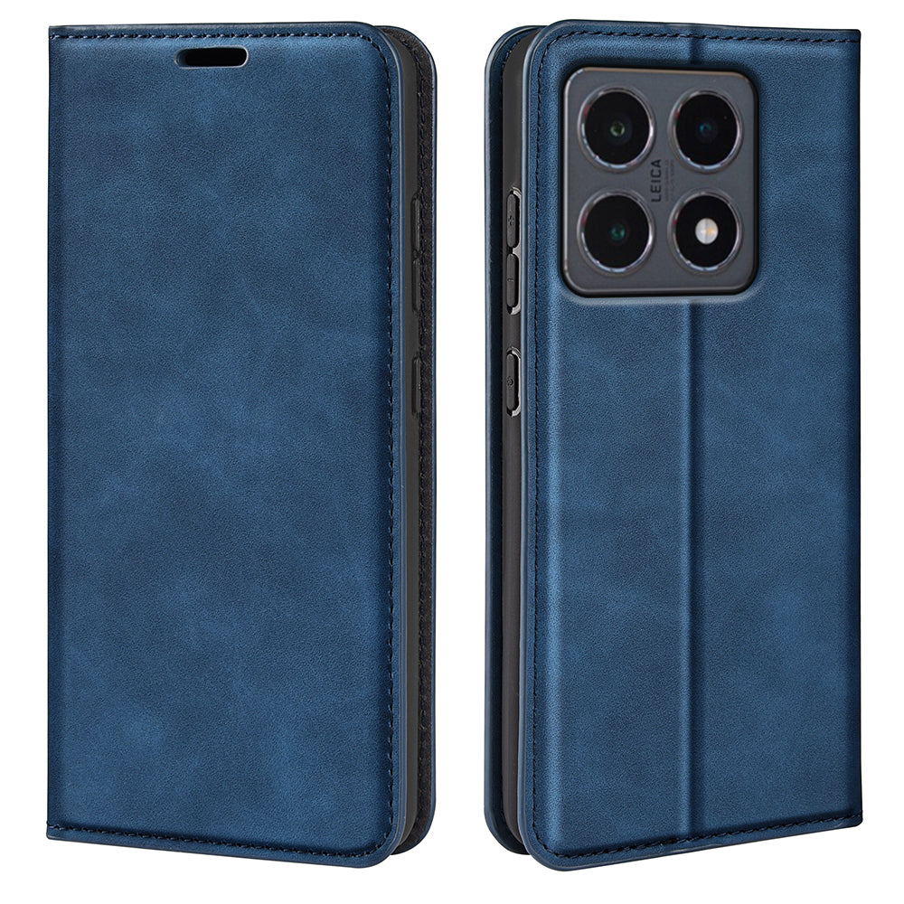 For Xiaomi 15T Case Skin Touch Leather Wallet Phone Cover