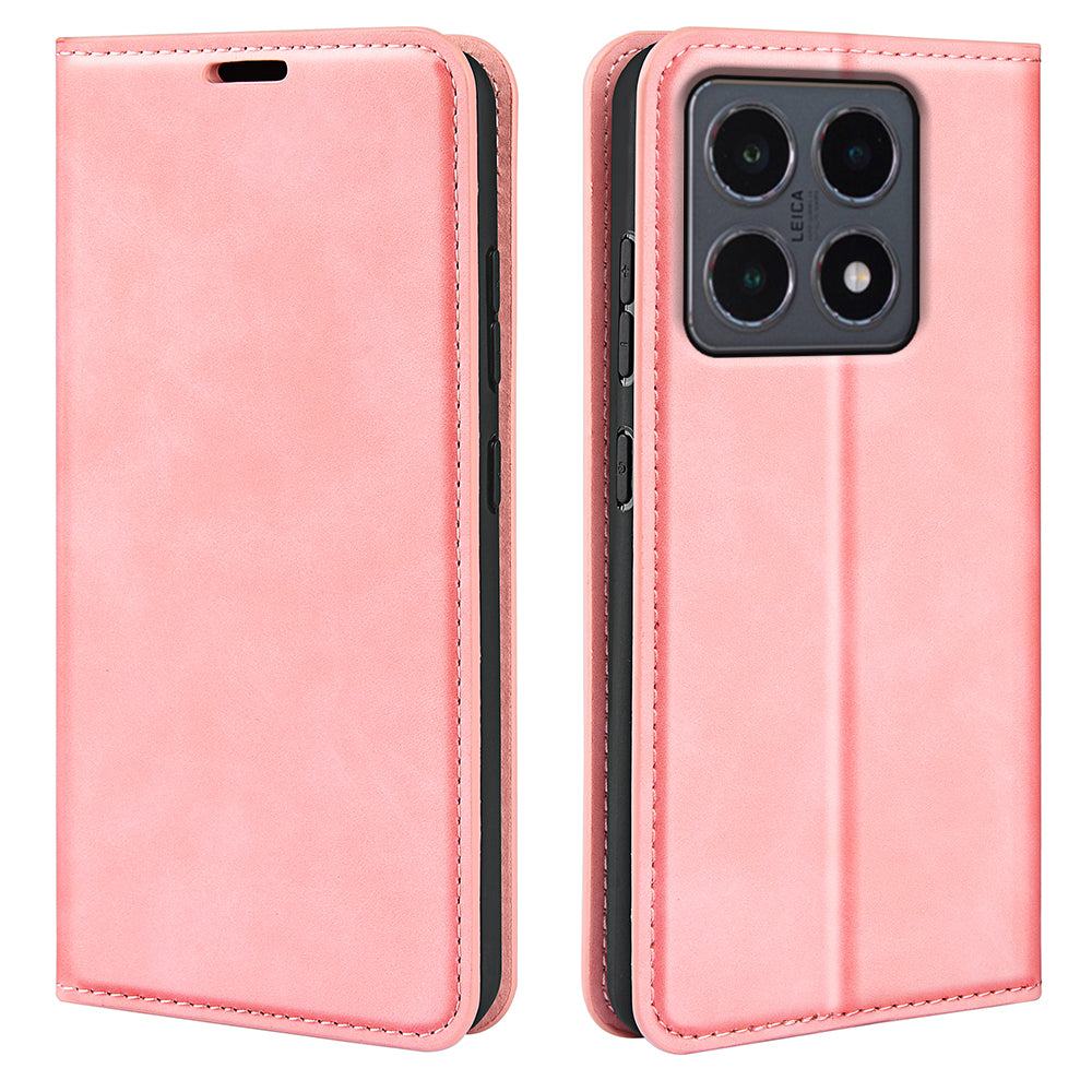 For Xiaomi 15T Case Skin Touch Leather Wallet Phone Cover