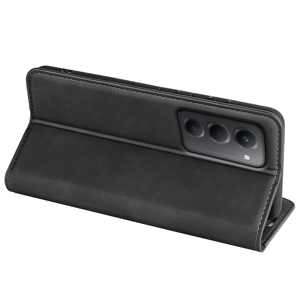 Xiaomi Redmi 15 5G (EU) (171mm) / Xiaomi Redmi 15 4G (EU) (171mm) fodral med pekskärm, läderplånbok, mobilskal