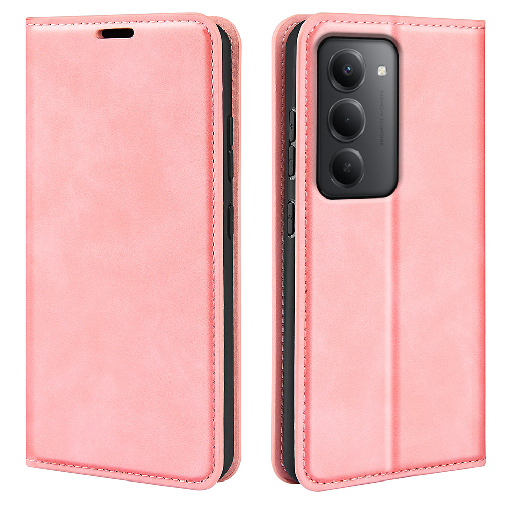 Xiaomi Redmi 15 5G (EU) (171mm) / Xiaomi Redmi 15 4G (EU) (171mm) fodral med pekskärm, läderplånbok, mobilskal