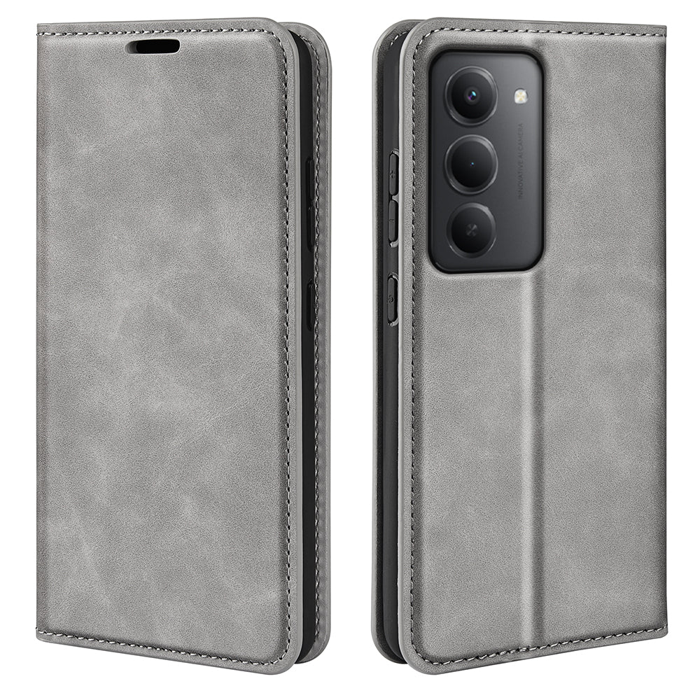 Xiaomi Redmi 15 5G (EU) (171mm) / Xiaomi Redmi 15 4G (EU) (171mm) fodral med pekskärm, läderplånbok, mobilskal