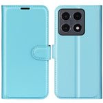 Xiaomi 15T-skal i litchi-textur, stötsäkert läder, plånboksfodral