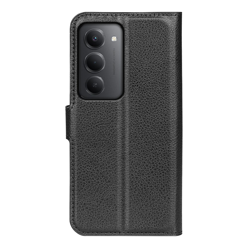 Xiaomi Redmi 15 5G (EU) (171mm) / Xiaomi Redmi 15 4G (EU) (171mm) fodral Litchitextur stötsäkert läder plånboksfodral