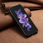 BINFEN COLOR For Samsung Galaxy Z Flip7 5G Phone Case  Wallet Stand Geometry Imprinted Leather Cover
