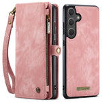 CASEME For Samsung Galaxy S26 FE / S25 FE Phone Cases  008 Leather Cover with Detachable Wallet and Strap
