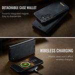 CASEME For Samsung Galaxy S26 FE / S25 FE Case  C49 Magnetic Case RFID Blocking Detachable Wallet Leather Phone Cover