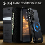 CASEME For Samsung Galaxy S26 FE / S25 FE Case  C49 Magnetic Case RFID Blocking Detachable Wallet Leather Phone Cover