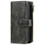 For iPhone Air Phone Case PU Leather Zipper Wallet Detachable Cover