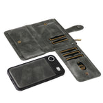 For iPhone Air Phone Case PU Leather Zipper Wallet Detachable Cover