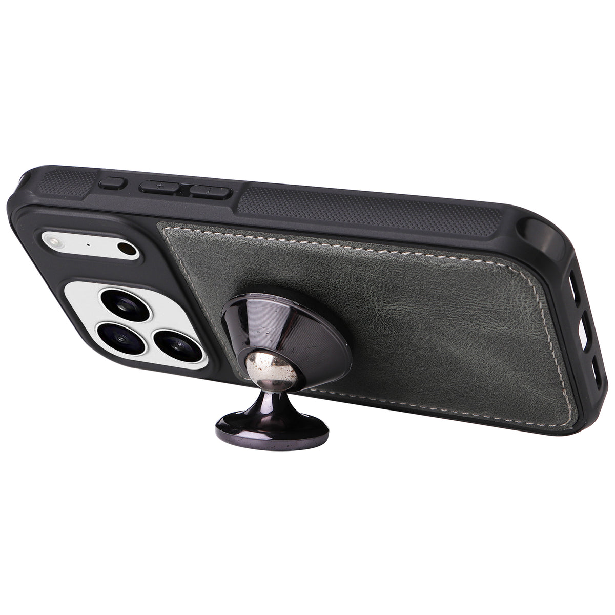 Til iPhone 18 Pro Max / 17 Pro Max Telefoncover PU Læder Lynlås Tegnebog Aftageligt Cover