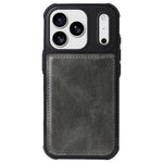 Til iPhone 18 Pro Max / 17 Pro Max Telefoncover PU Læder Lynlås Tegnebog Aftageligt Cover