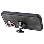 For iPhone 17 Phone Case PU Leather Zipper Wallet Detachable Cover