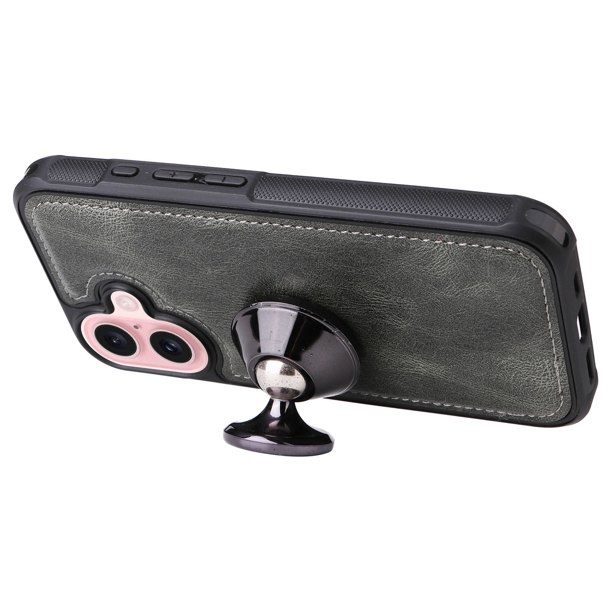 For iPhone 17 Phone Case PU Leather Zipper Wallet Detachable Cover