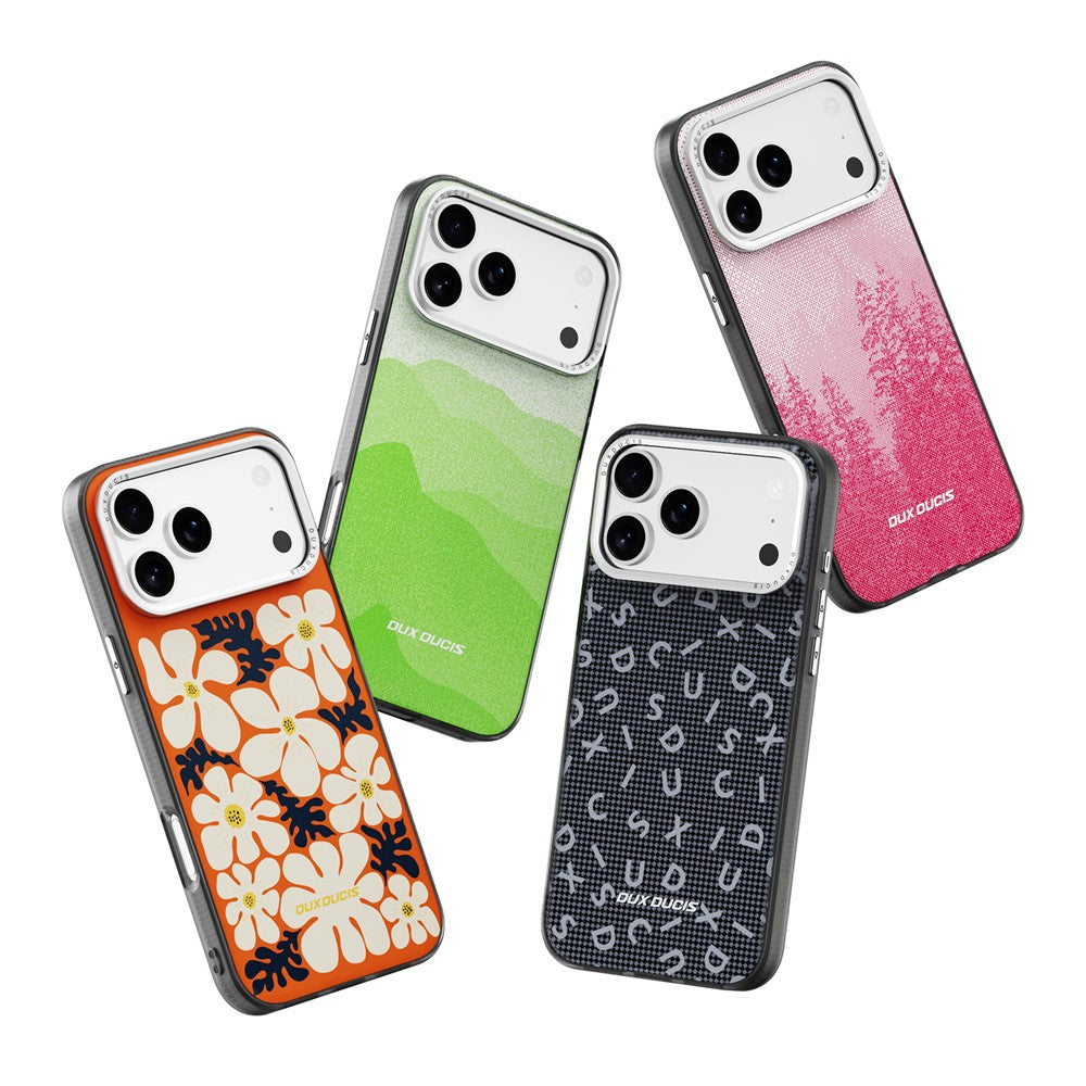 DUX DUCIS Moro Series For iPhone 17 Pro Max Case Compatible with MagSafe UV Pattern Leather + PC + TPU Phone Cover