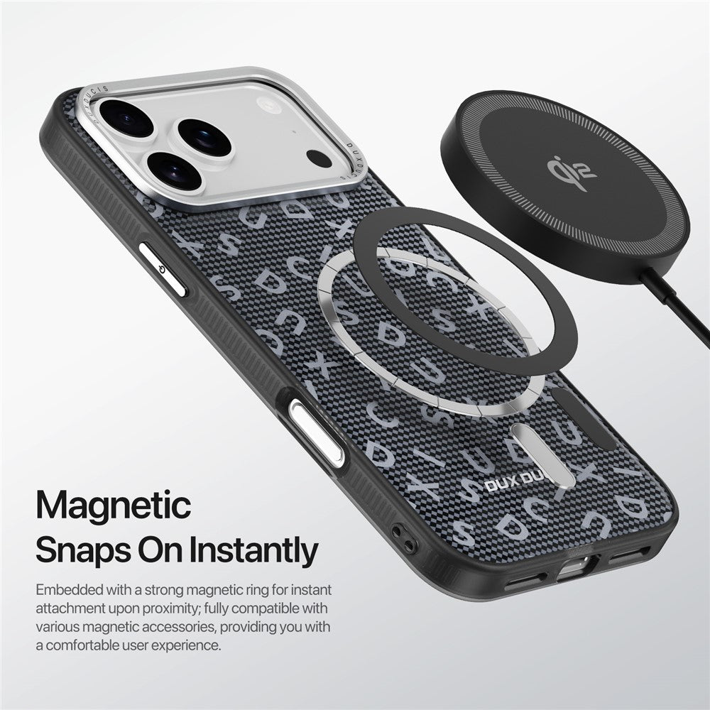 DUX DUCIS Moro Series For iPhone 17 Pro Max Case Compatible with MagSafe UV Pattern Leather + PC + TPU Phone Cover