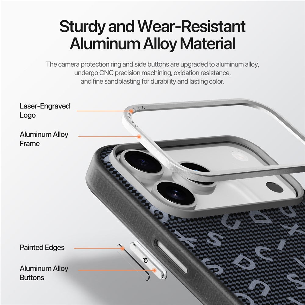DUX DUCIS Moro Series For iPhone 17 Pro Max Case Compatible with MagSafe UV Pattern Leather + PC + TPU Phone Cover