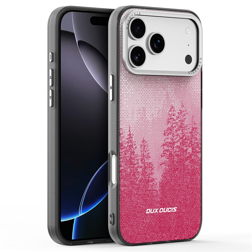 DUX DUCIS Moro Series For iPhone 17 Pro Max Case Compatible with MagSafe UV Pattern Leather + PC + TPU Phone Cover