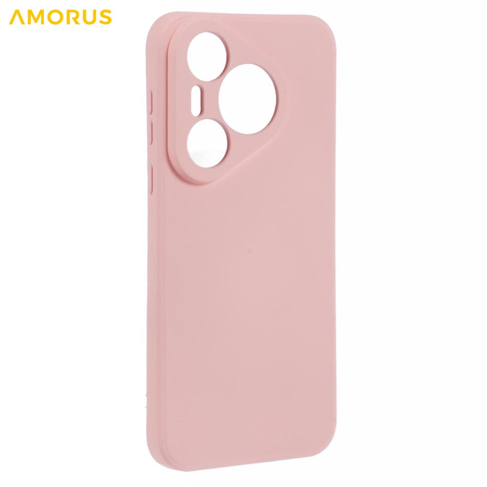 AMORUS For Huawei Pura 70 Case Precise Cutouts TPU Fiber Lining Shockproof Phone Cover