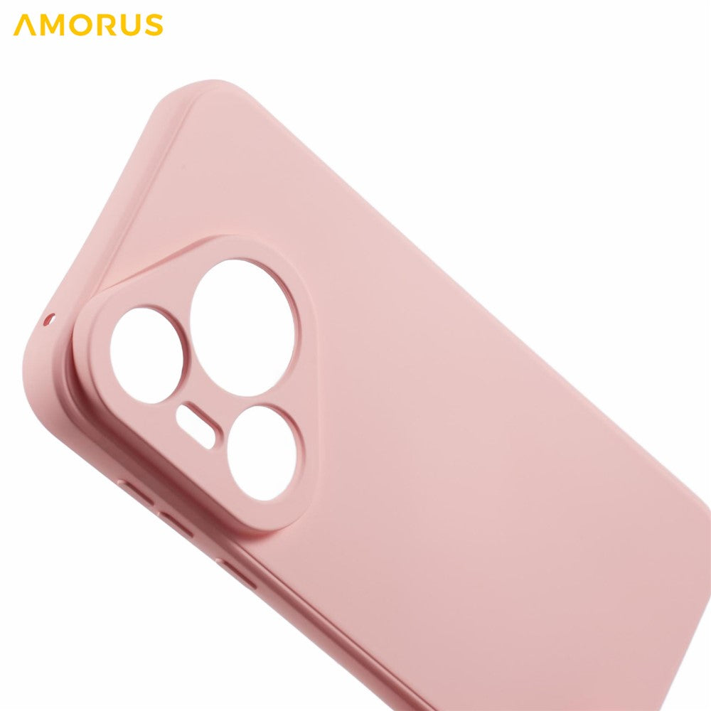 AMORUS For Huawei Pura 70 Case Precise Cutouts TPU Fiber Lining Shockproof Phone Cover