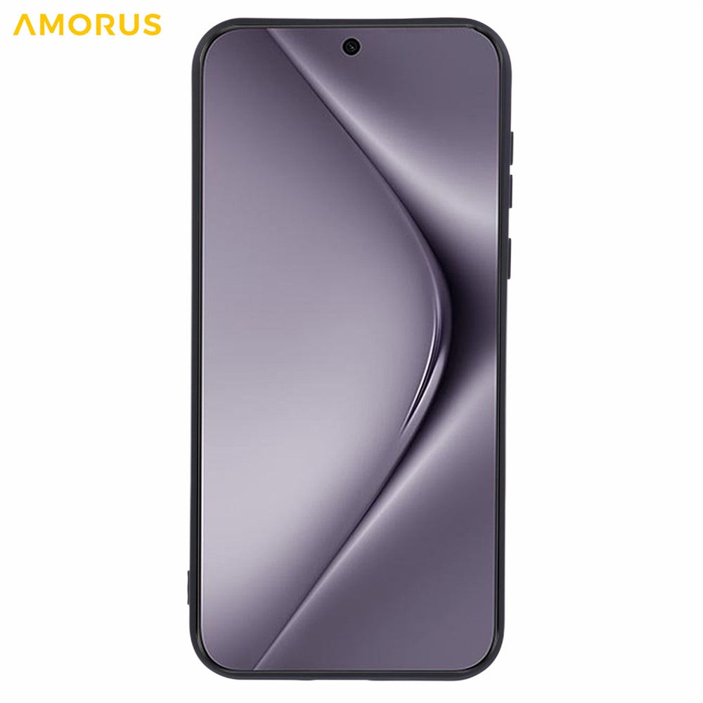 AMORUS For Huawei Pura 70 Pro Case Precise Cutouts TPU Fiber Lining Shockproof Phone Cover