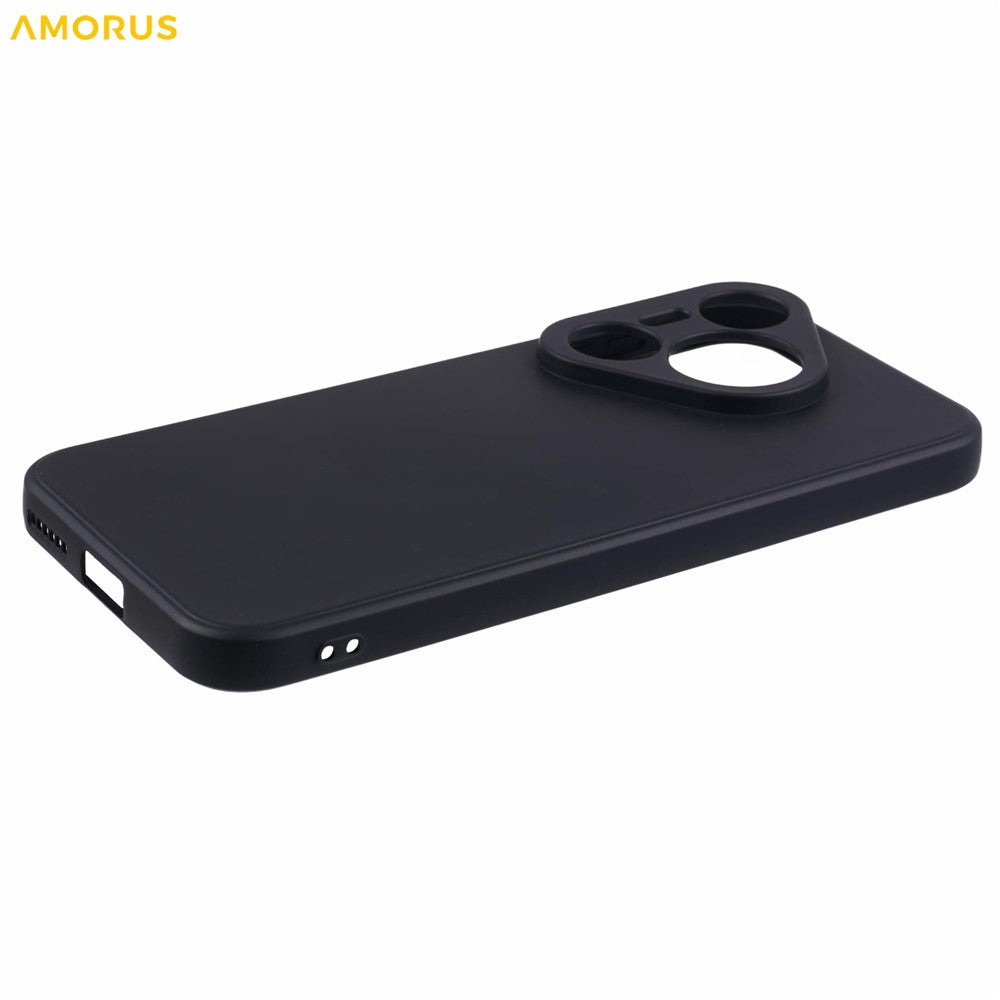 AMORUS For Huawei Pura 70 Pro Case Precise Cutouts TPU Fiber Lining Shockproof Phone Cover