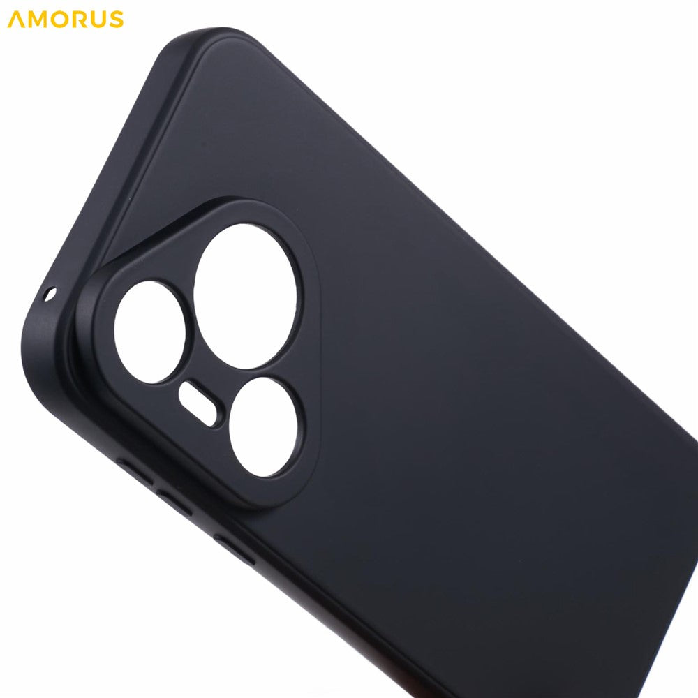 AMORUS For Huawei Pura 70 Pro Case Precise Cutouts TPU Fiber Lining Shockproof Phone Cover