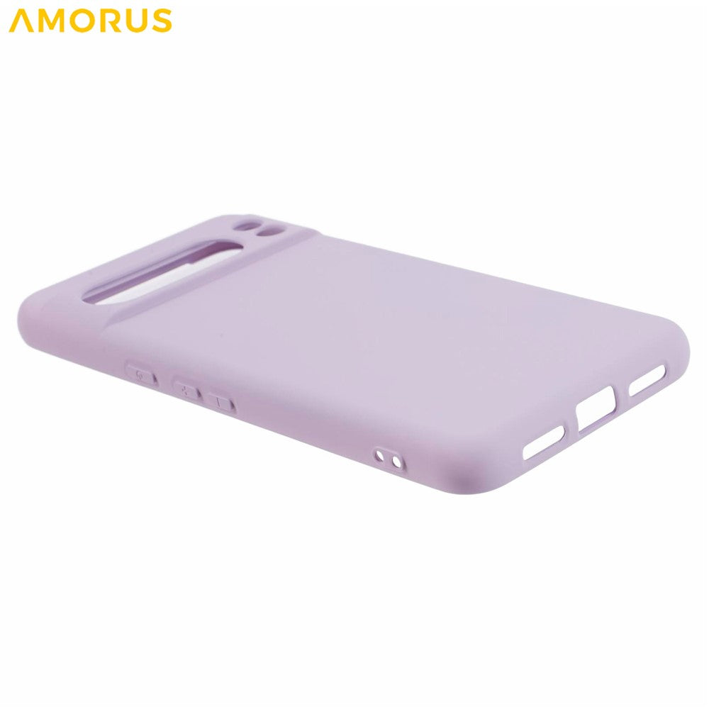 AMORUS För Google Pixel 8 Pro Skal Precisa Utskärningar TPU Fiberfoder Stötsäkert mobilskal