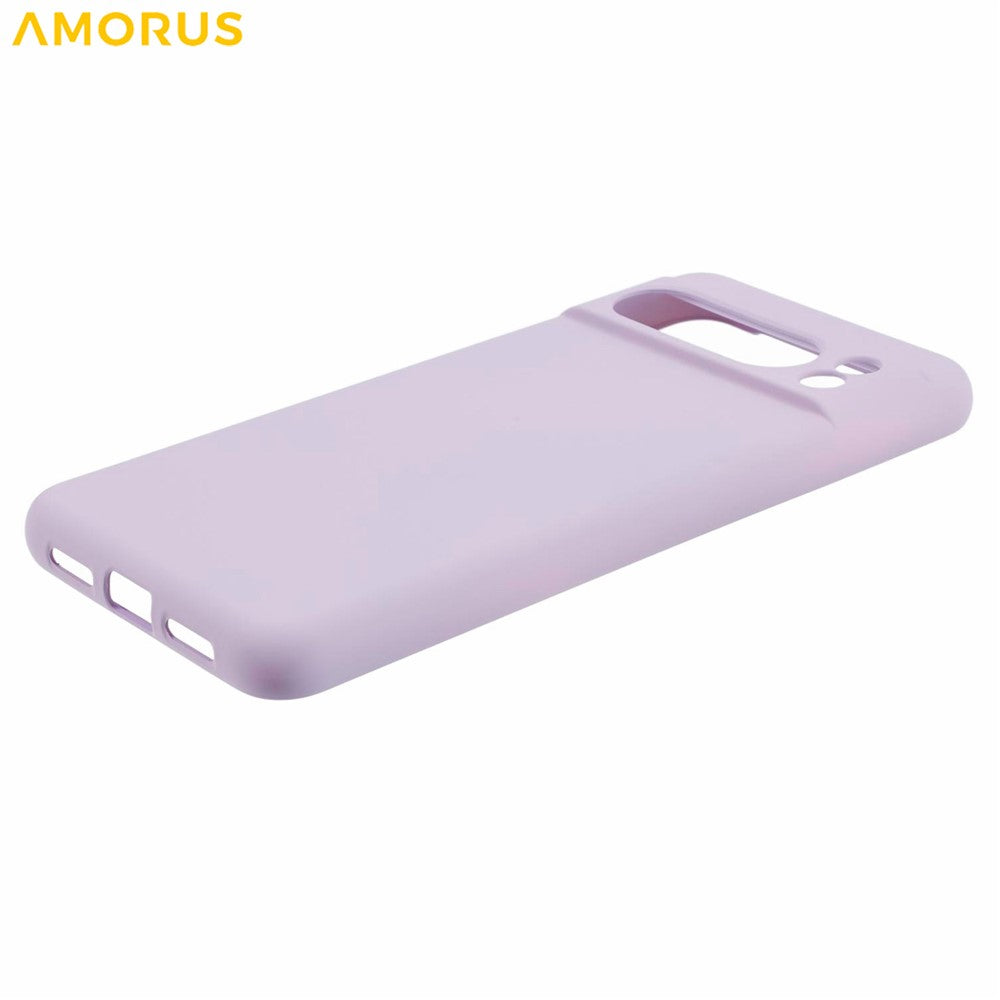 AMORUS För Google Pixel 8 Pro Skal Precisa Utskärningar TPU Fiberfoder Stötsäkert mobilskal