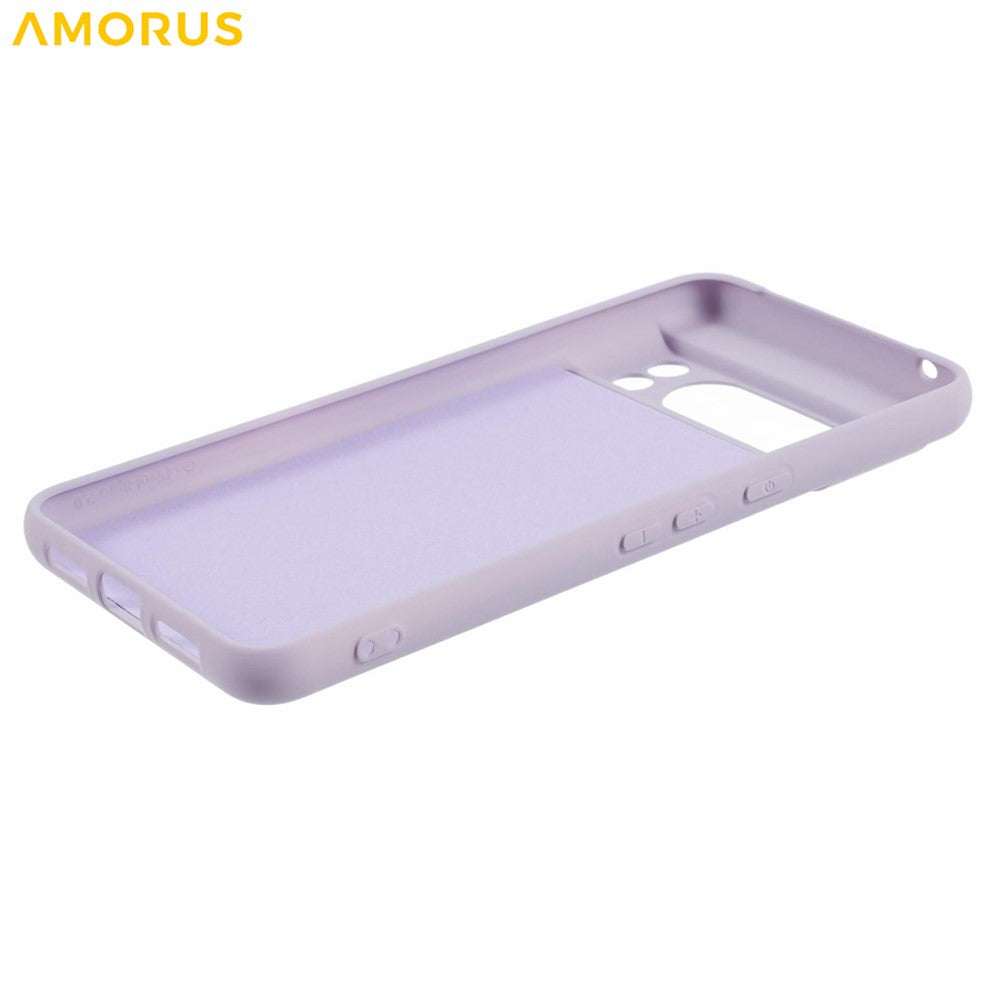 AMORUS För Google Pixel 8 Pro Skal Precisa Utskärningar TPU Fiberfoder Stötsäkert mobilskal