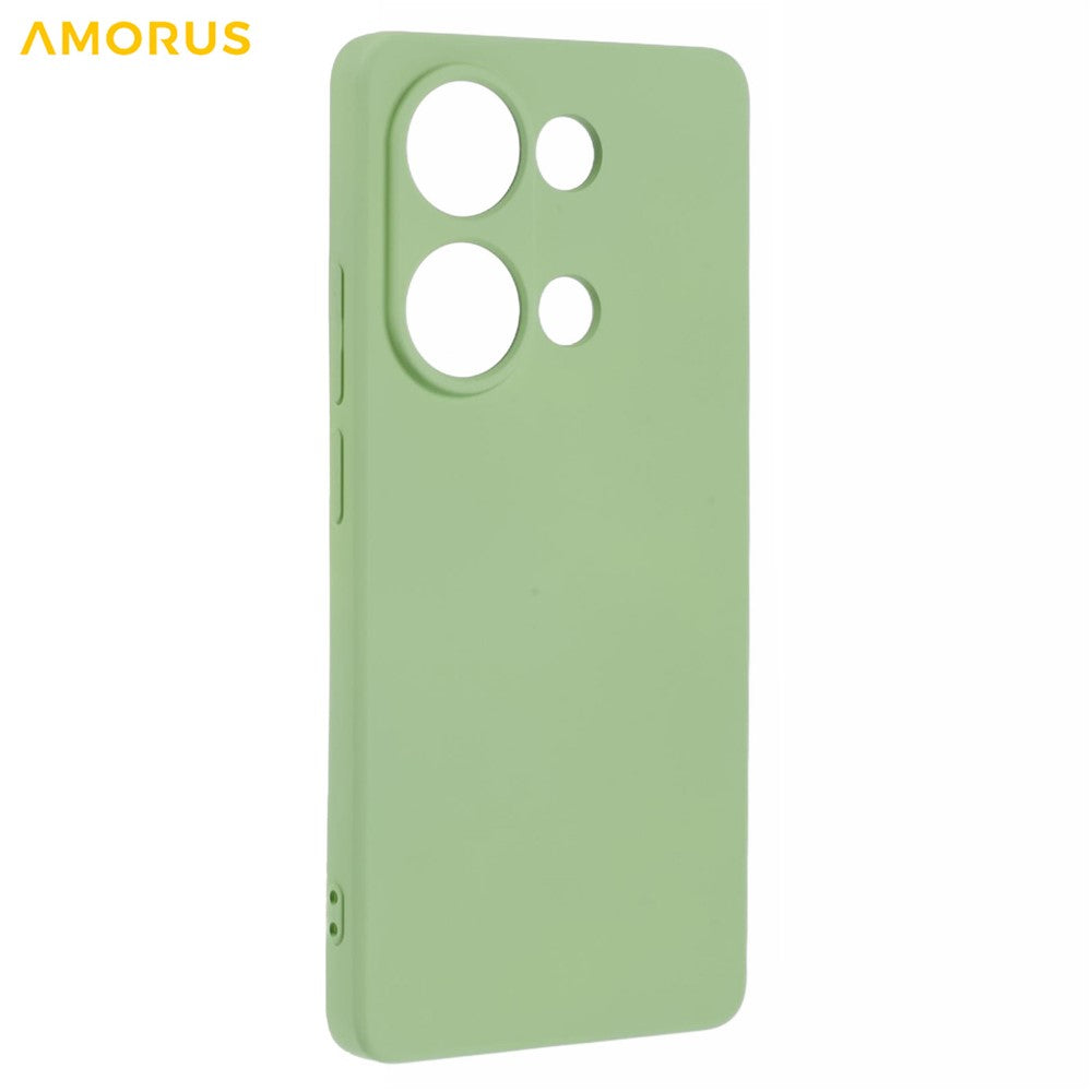 AMORUS For Xiaomi Redmi Note 13 Pro 4G / Poco M6 Pro 4G Case Precise Cutouts TPU Fiber Lining Shockproof Phone Cover