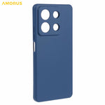 AMORUS For Xiaomi Redmi Note 13 Pro 5G / Poco X6 5G Case Precise Cutouts TPU Fiber Lining Shockproof Phone Cover