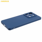 AMORUS For Xiaomi Redmi Note 13 Pro 5G / Poco X6 5G Case Precise Cutouts TPU Fiber Lining Shockproof Phone Cover