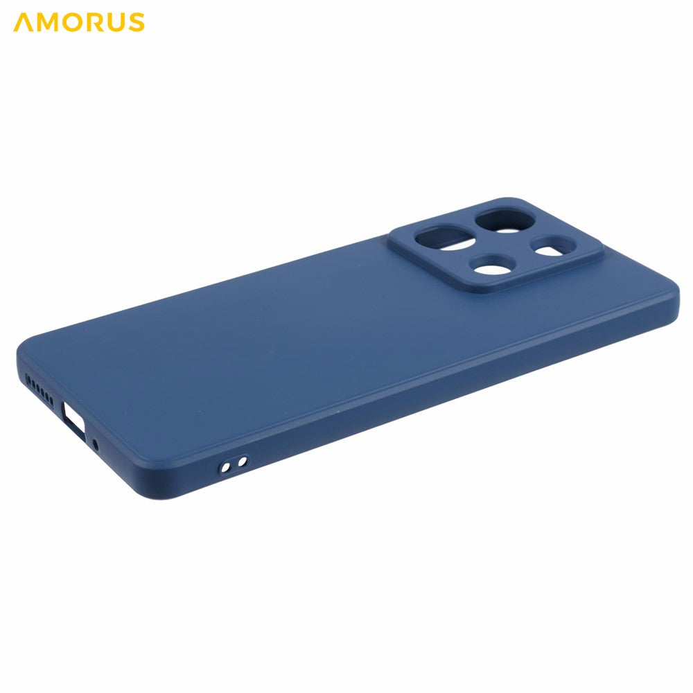AMORUS For Xiaomi Redmi Note 13 Pro 5G / Poco X6 5G Case Precise Cutouts TPU Fiber Lining Shockproof Phone Cover