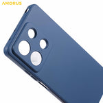 AMORUS For Xiaomi Redmi Note 13 Pro 5G / Poco X6 5G Case Precise Cutouts TPU Fiber Lining Shockproof Phone Cover