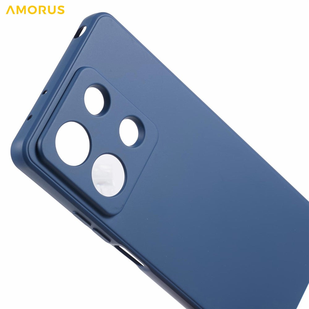 AMORUS For Xiaomi Redmi Note 13 Pro 5G / Poco X6 5G Case Precise Cutouts TPU Fiber Lining Shockproof Phone Cover