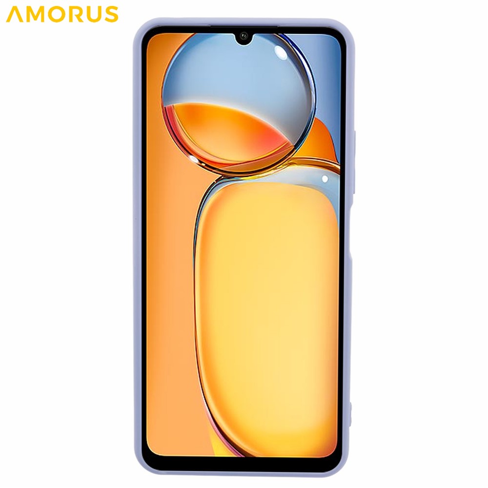 AMORUS For Xiaomi Redmi 13C 4G / Poco C65 4G Case Precise Cutouts TPU Fiber Lining Shockproof Phone Cover