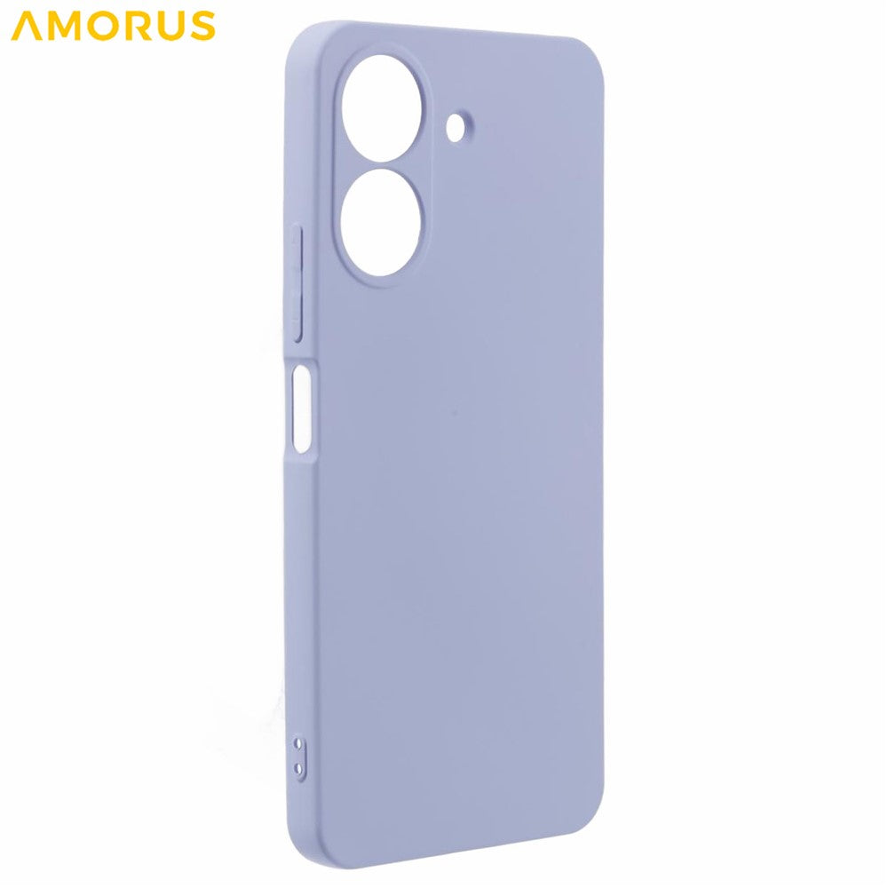 AMORUS For Xiaomi Redmi 13C 4G / Poco C65 4G Case Precise Cutouts TPU Fiber Lining Shockproof Phone Cover